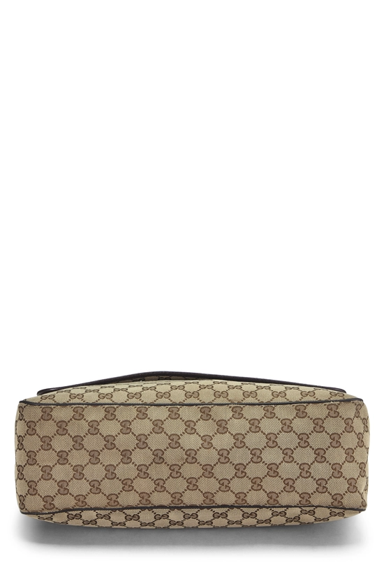 Brown Original GG Canvas Web Flap Messenger, , large image number 4