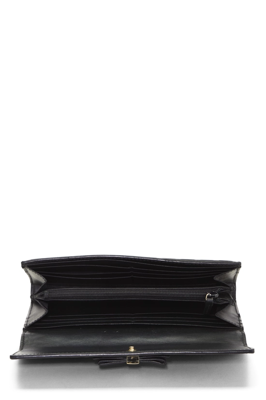 Black Guccissima Continental Bow Wallet, , large image number 3