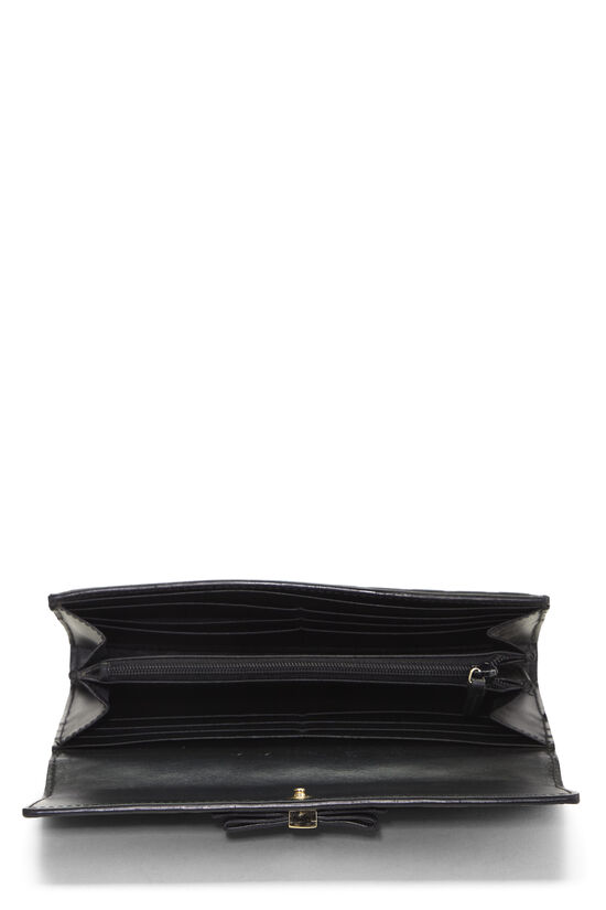 Black Guccissima Continental Bow Wallet, , large image number 3