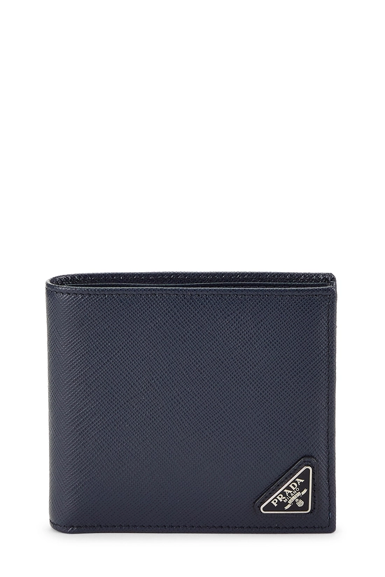 Navy Saffiano Bifold Wallet, , large image number 0