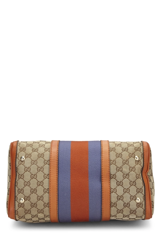 Orange Original GG Canvas Vintage Web Boston Medium, , large image number 4