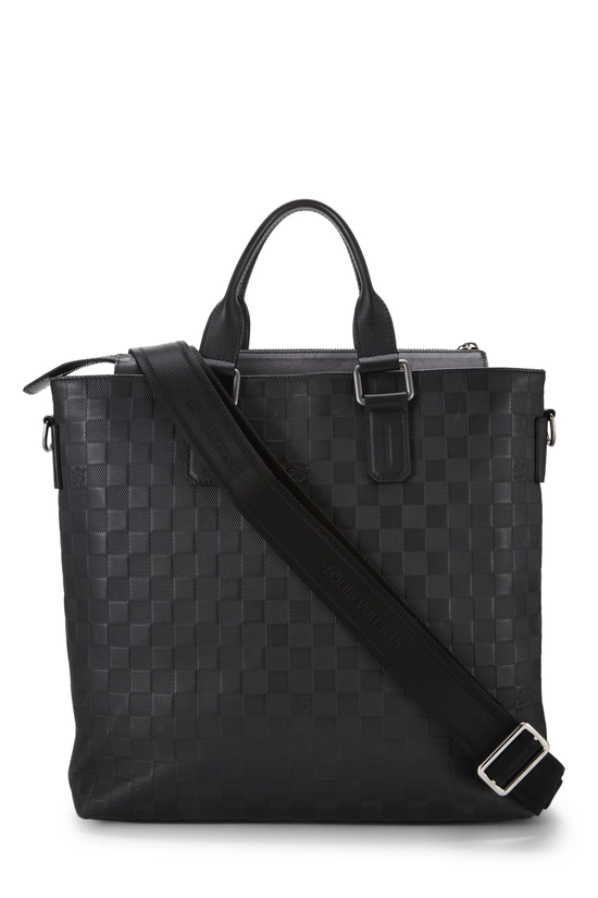 Pre-Owned Black Damier Infini Daily Tote QJB3XFF6KB000
