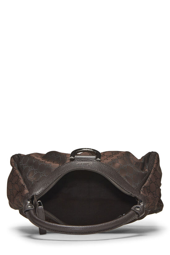Brown Original GG Nylon D-Ring Abbey Shoulder Bag, , large image number 5