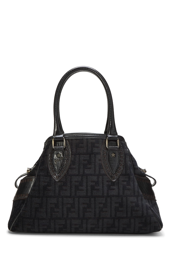 Black Zucca Velour Bag Du Jour Small, , large image number 0