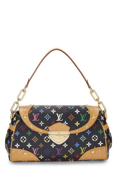 Takashi Murakami x Louis Vuitton Black Monogram Multicolore Beverly MM