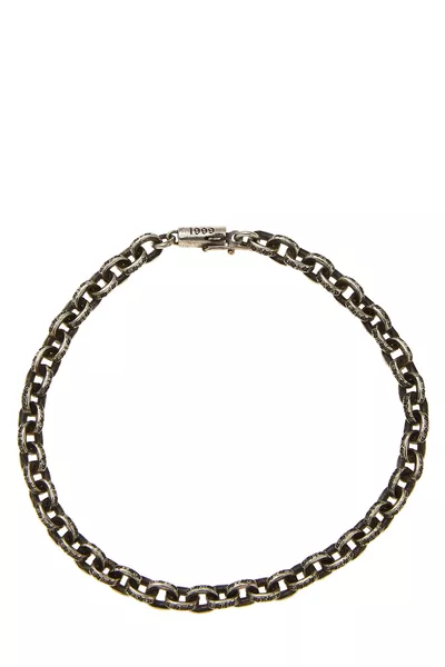 Sterling Silver Paper Link Chain Bracelet, , large