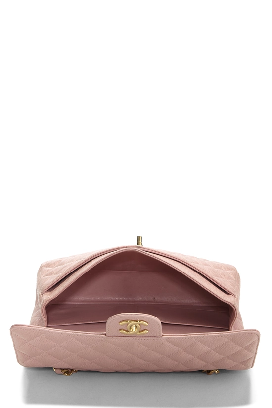 Pink Quilted Caviar Classic Double Flap Medium, , large image number 5