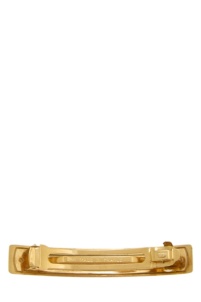 Gold Logo Barrette, , large