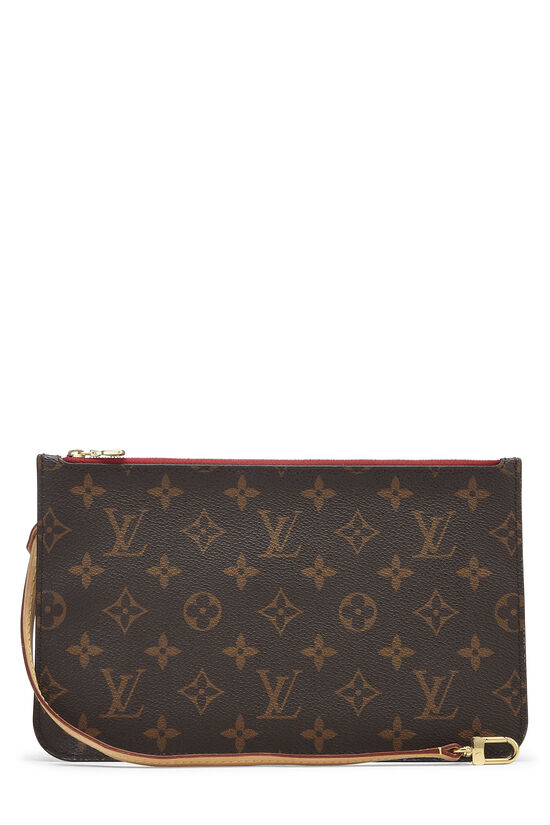 Louis Vuitton Red Monogram Canvas Neverfull Pouch MM QJBJYP5VRA013