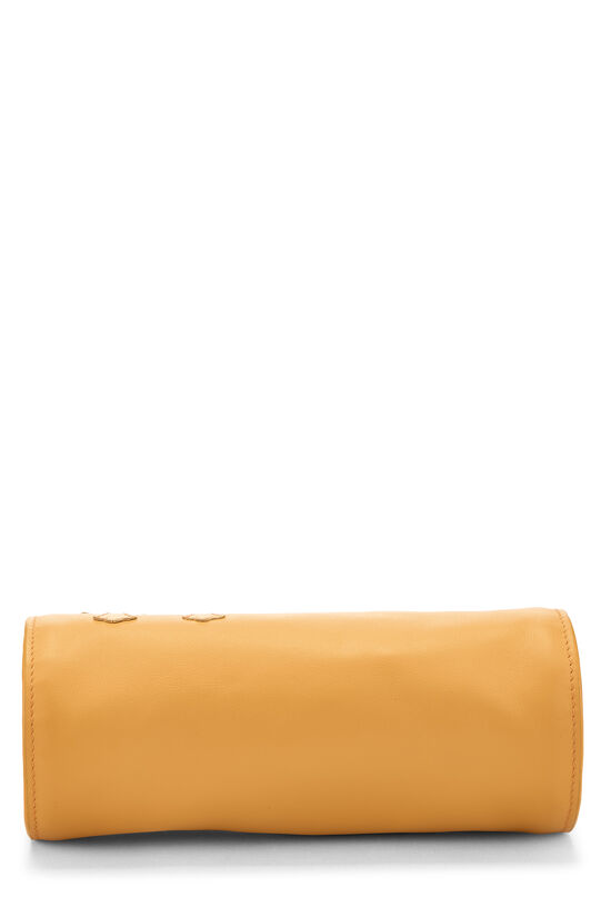 Orange Leather 3 Crosses Patch Shoulder Bag, , large image number 4