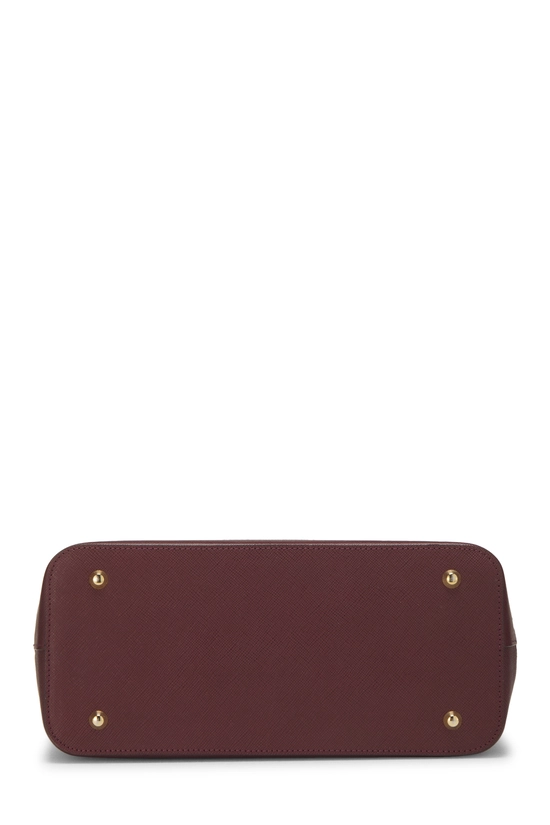 Burgundy House Check Jacquard Handbag Small, , large image number 4