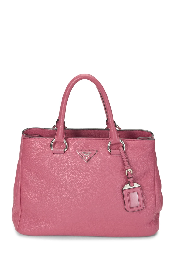 Pink Vitello Daino Tote, , large image number 0