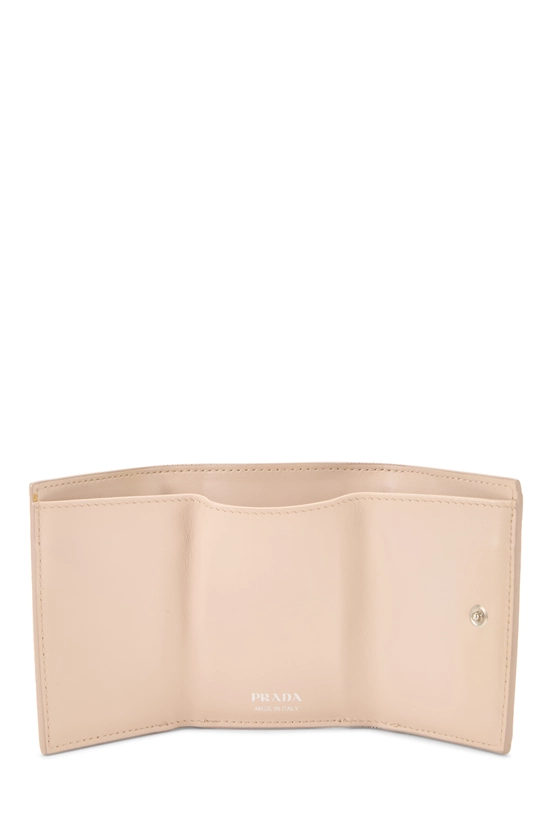 Pink Vitello Daino Compact Wallet, , large image number 3