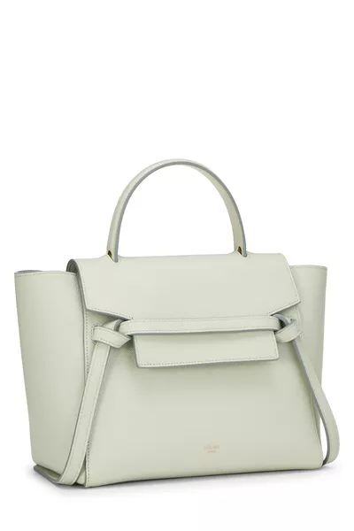 Green Grained Calfskin Belt Bag Micro, , large