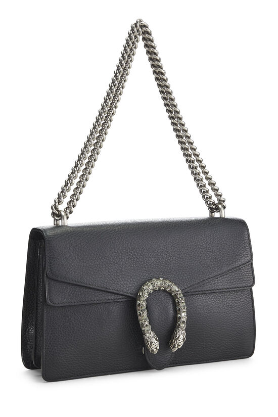 Black Leather Dionysus Shoulder Bag Small, , large image number 1