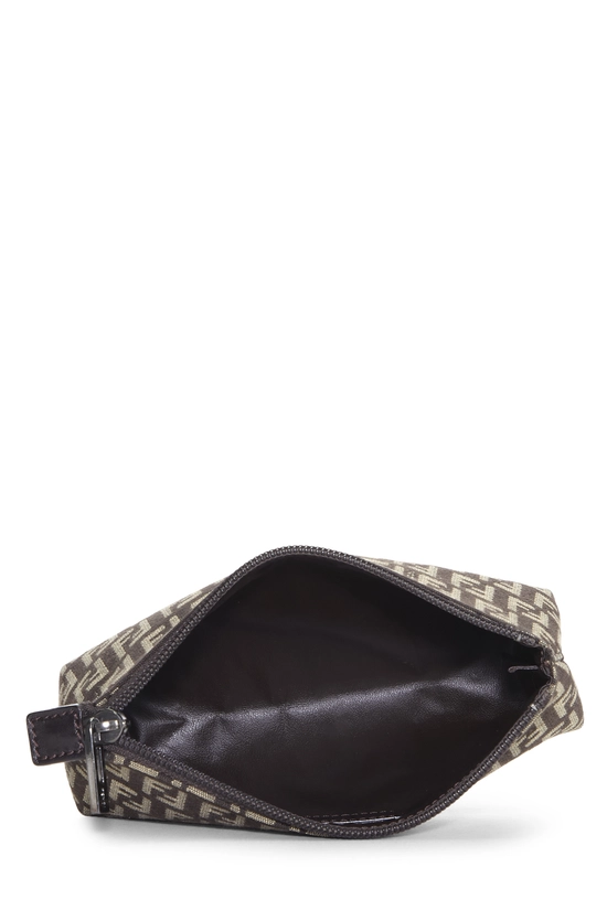 Pre-Owned Brown Zucchino Canvas Pouch QBA0MKCR0B00B