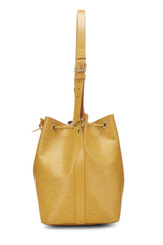 Louis Vuitton Used Epi Noe M44009 Tassili Yellow Drawstring Shoulder Bag  BYv25