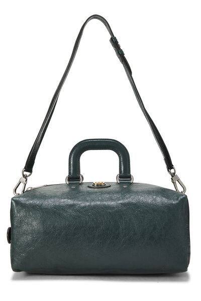 Black Leather Soft Backpack , , large