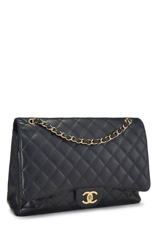 Black Quilted Caviar New Classic Double Flap Maxi, , large image number 1