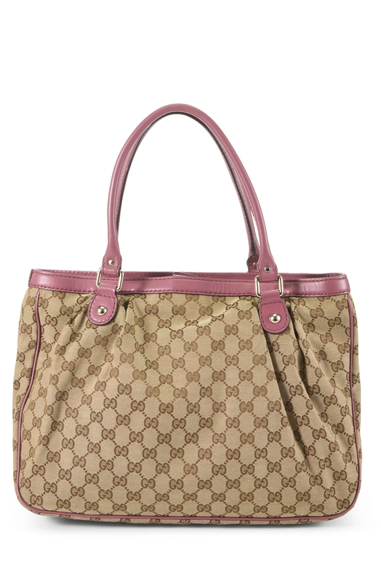 Pink Original GG Canvas Sukey Handbag Large, , large image number 3