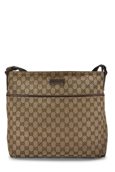 Gucci Original GG Canvas Web Pocket Messenger