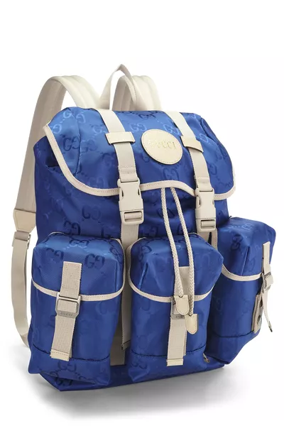 Blue GG Nylon Off The Grid Backpack, , large