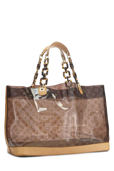 Brown Monogram Vinyl Ambre Cabas GM , , large