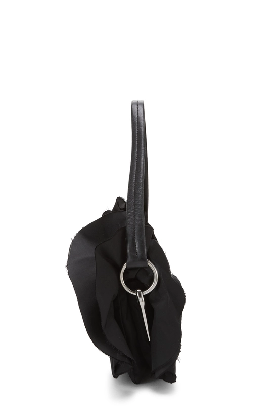 Black Nylon Shoulder Bag, , large image number 2