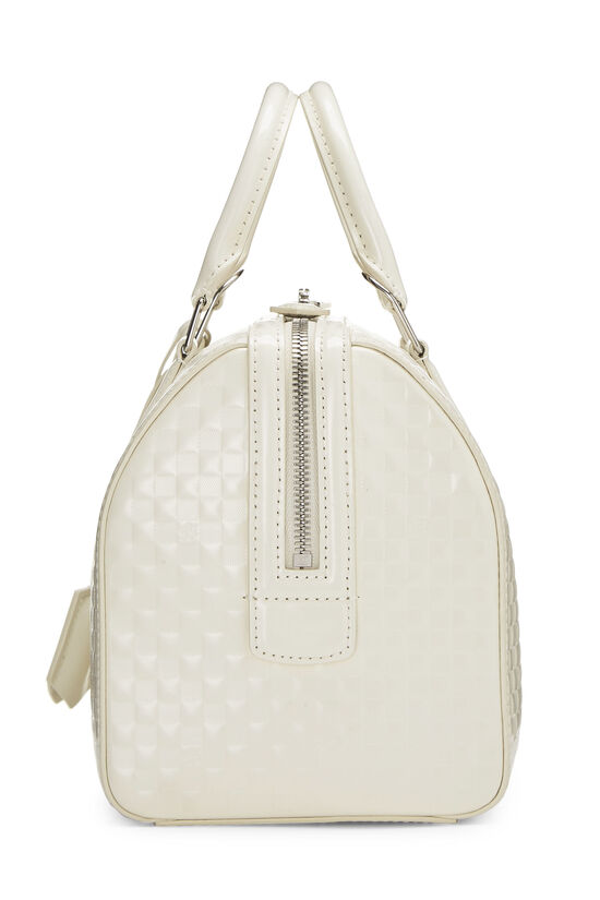 White Damier Facette Speedy Cube PM, , large image number 2