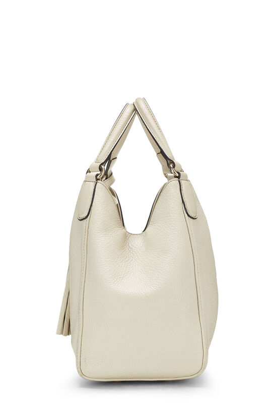 White Leather Soho Convertible Shoulder Bag, , large image number 4