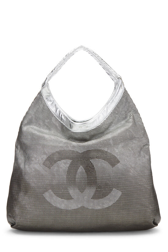 Silver Leather Hollywood 'CC' Hobo, , large image number 1