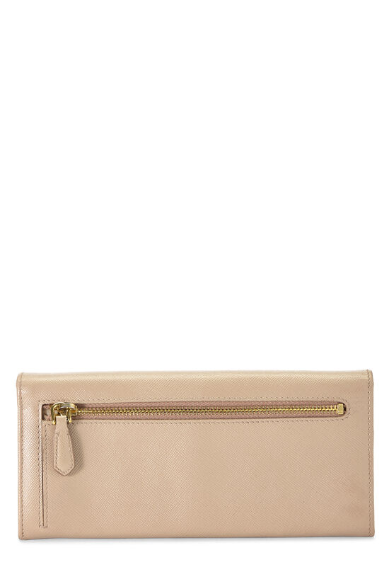 Pink Saffiano Bow Continental Wallet, , large image number 2