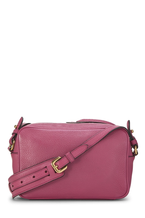 Pink Vitello Daino Camera Crossbody Bag, , large image number 3
