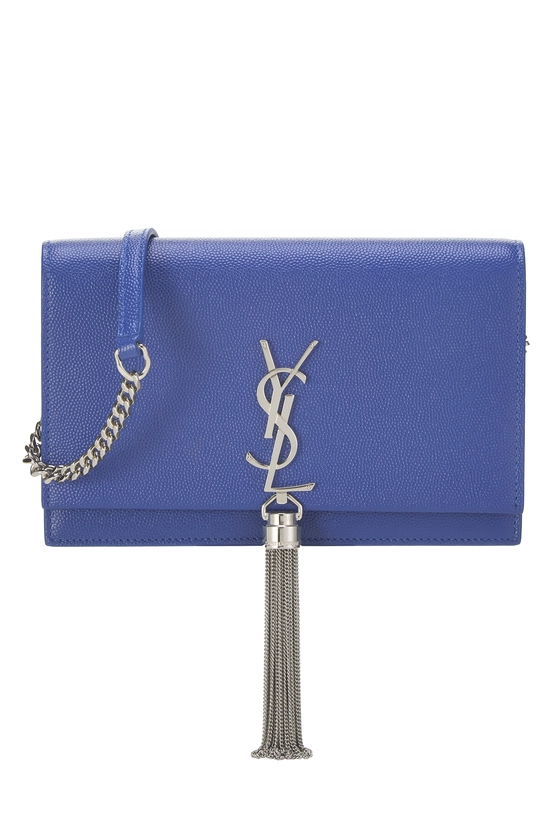 Blue Grainy Kate Tassel Wallet On Chain (WOC), , large image number 0