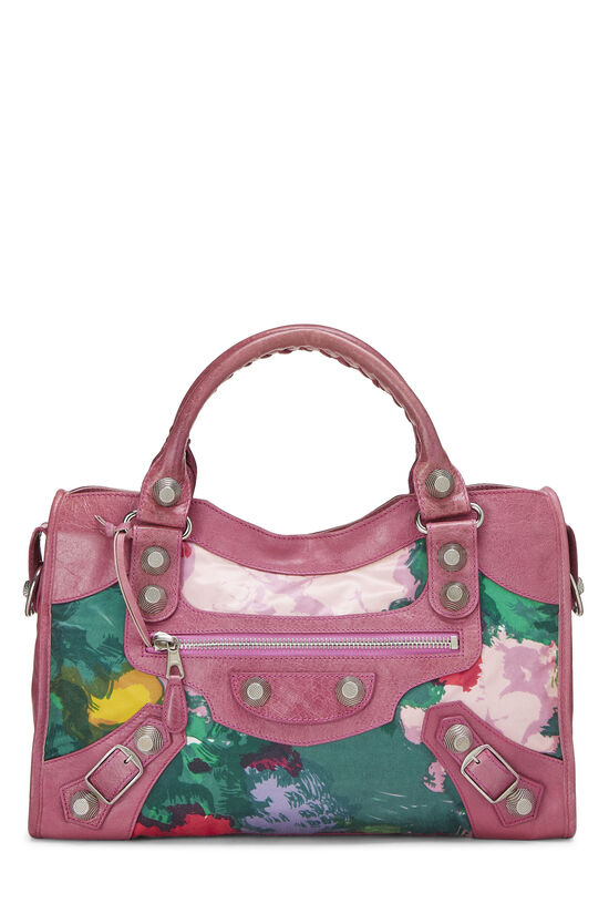 Pink Leather & Floral Satin Giant 21 City , , large image number 2