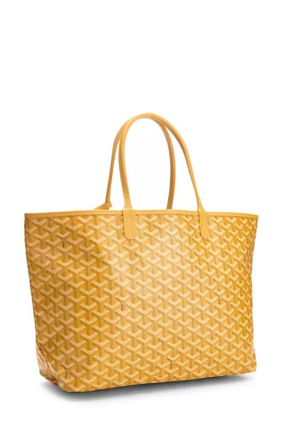 Yellow Goyardine Canvas Saint-Louis PM, , large