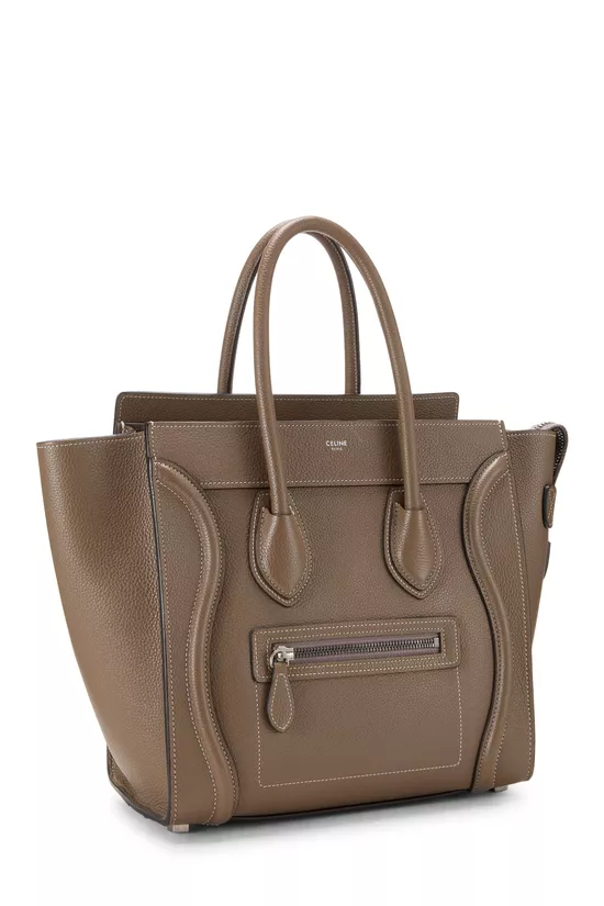 Grey Drummed Calfskin Luggage Micro, , large image number 1