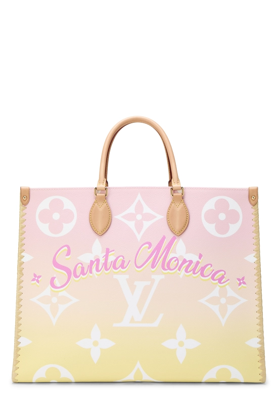 Pink Monogram Giant Santa Monica By The Pool On The Go GM, , large image number 0