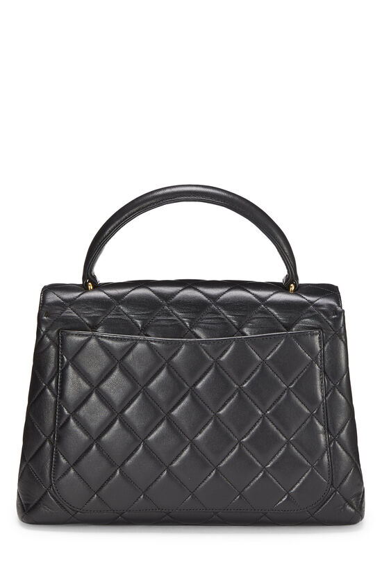 Black Quilted Lambskin Kelly Small, , large image number 5
