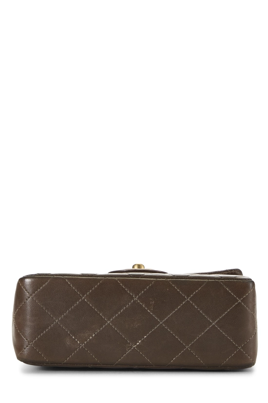 Brown Quilted Lambskin Half Flap Mini, , large image number 4