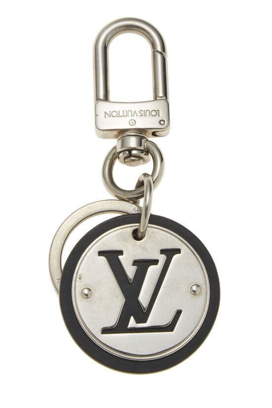 Silver & Black Leather Key Holder , , large image number 2
