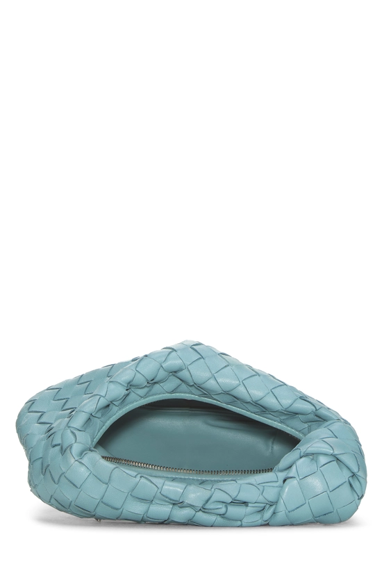 Blue Intrecciato Leather Jodie Mini, , large image number 5