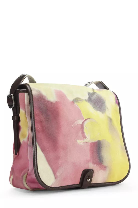 Multicolor Suede Flower Power Messenger, , large image number 1