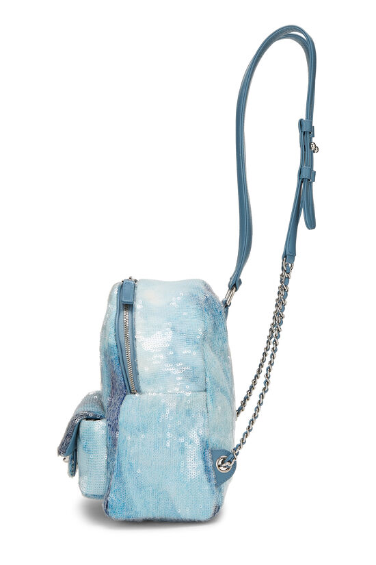 Blue Sequin Waterfall Backpack, , large image number 2