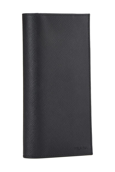 Black Saffiano Long Wallet, , large