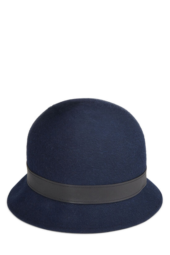 Navy Felt Cloche Hat, , large image number 2