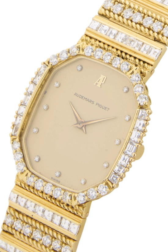 Gold Diamond Bezel 4207BA 30X32MM Watch, , large image number 1