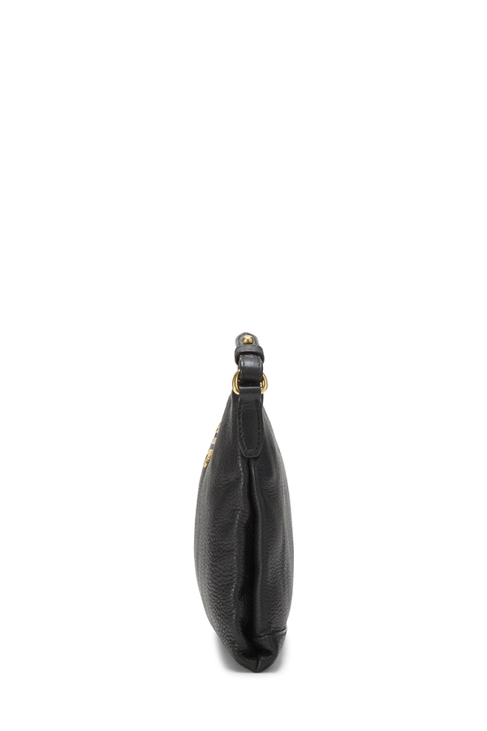 Black Vitello Daino Crossbody Bag, , large image number 2
