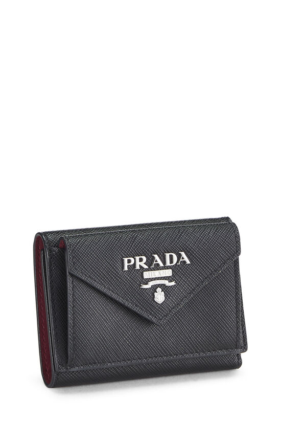 Black Saffiano Compact Wallet, , large image number 1