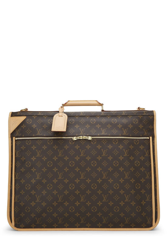 Louis Vuitton Monogram Leather Garment Bag Brown